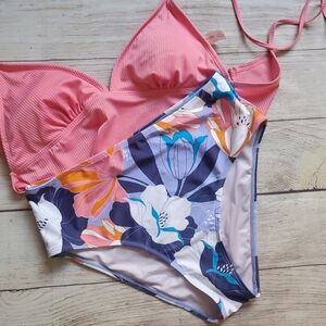 Cupshe Floral Print Highwaist Swim Bottom